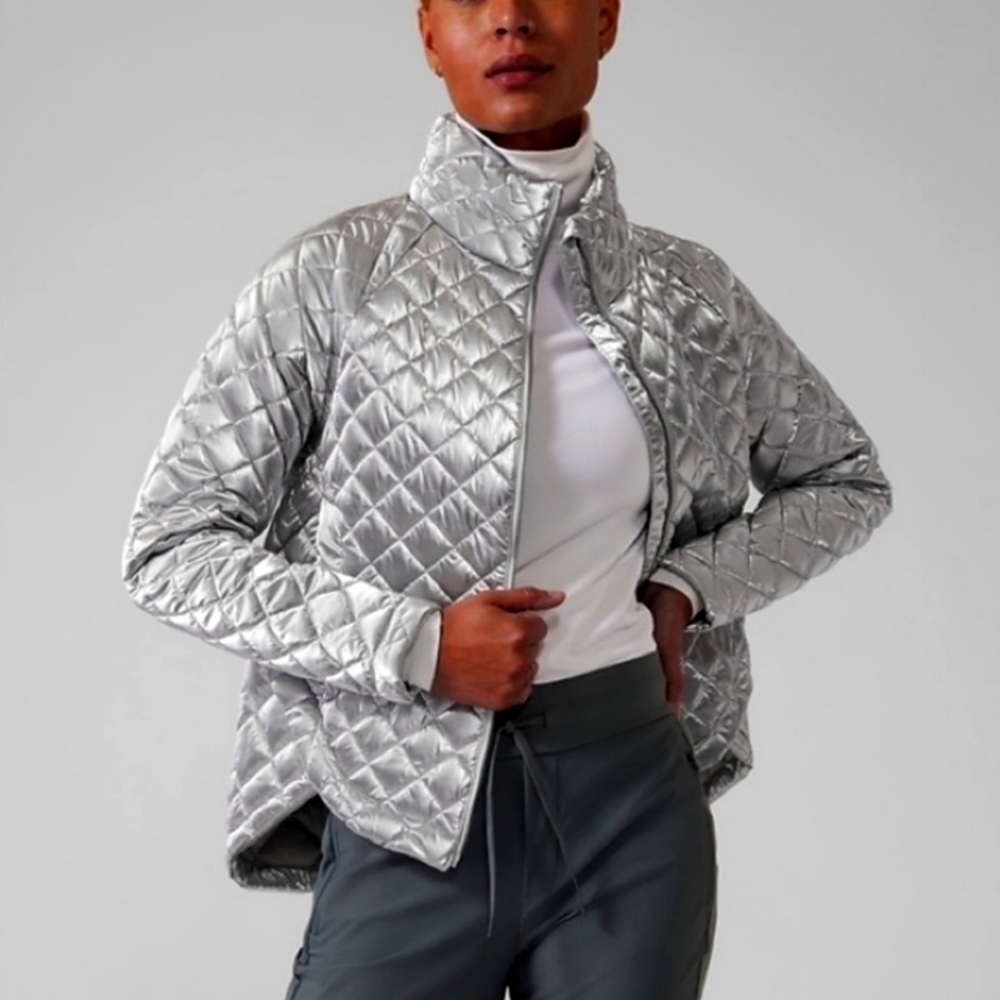 Athleta Silver Whisper Featherless Jacket